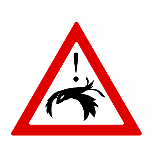 Caution: Blinding Bird! Spray